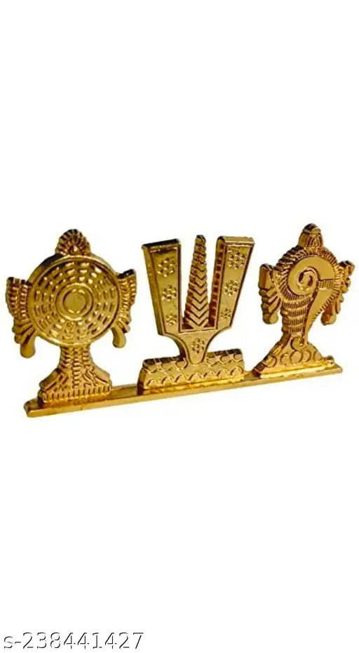 Tirupati Balaji Shankh Chakra Namah Car Dashboard,Office,Religious idol Decorative Showpiece
