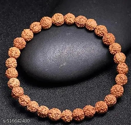 Natural 5 Mukhi Rudraksha Bracelet Five Mukhi Rudraksha for Men and Women