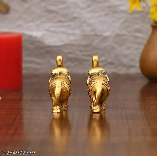 One pair of Elephant Showpiece and home decoration,for temple and office purpose gift and worship