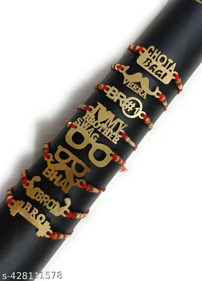 STYLISH 9 RAKHI COMBO