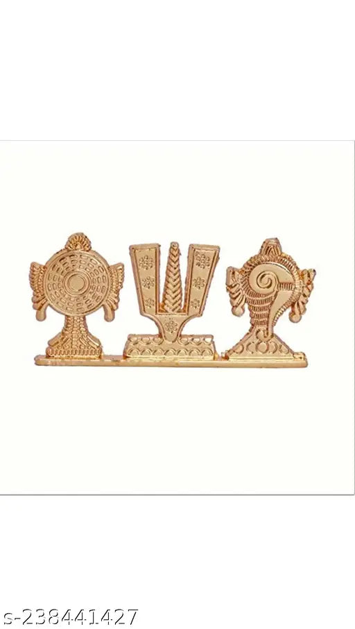 Tirupati Balaji Shankh Chakra Namah Car Dashboard,Office,Religious idol Decorative Showpiece