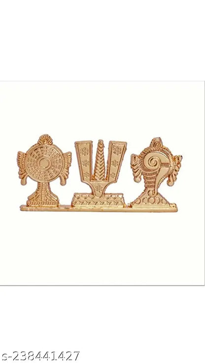 Tirupati Balaji Shankh Chakra Namah Car Dashboard,Office,Religious idol Decorative Showpiece