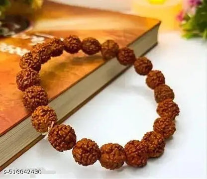 Natural 5 Mukhi Rudraksha Bracelet Five Mukhi Rudraksha for Men and Women