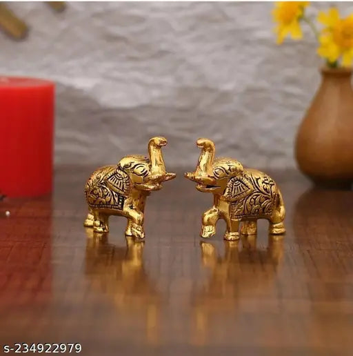 One pair of Elephant Showpiece and home decoration,for temple and office purpose gift and worship