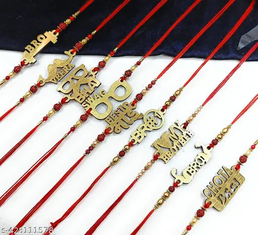 STYLISH 9 RAKHI COMBO