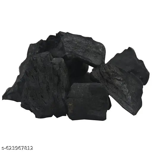 Natural Wood Charcoal (1kg) Angeethi Wood Charcoal Barbeque Wood Logs Koyla (Use in Odor Remover for Home, Kitchen & Garden)