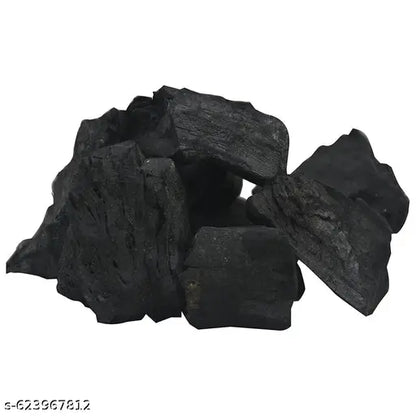 Natural Wood Charcoal (1kg) Angeethi Wood Charcoal Barbeque Wood Logs Koyla (Use in Odor Remover for Home, Kitchen & Garden)